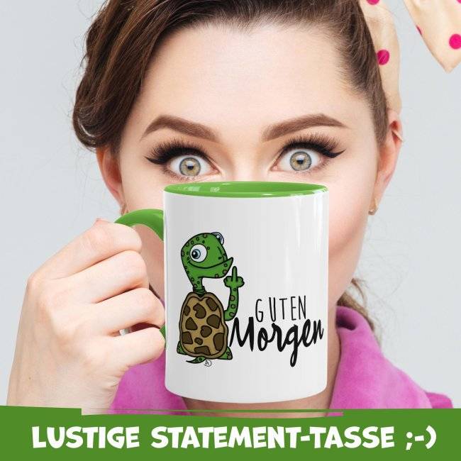 Tassendruck Lustige Schildi - Guten Morgen Günstig kaufen