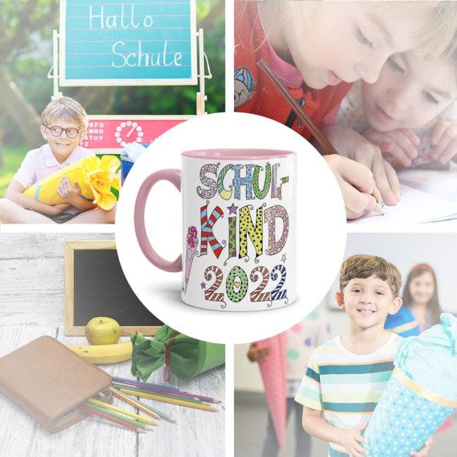 Tassendruck Tassen für Kinder zur Einschulung - Schulkind Jahreszahl Top Angebot