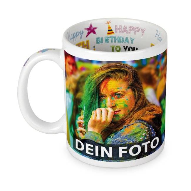Tassendruck Fototasse HAPPY BIRTHDAY