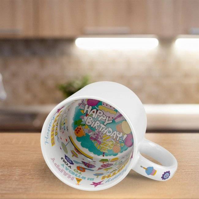 Tassendruck Fototasse HAPPY BIRTHDAY Blitzangebot