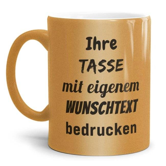 Tassendruck Fototasse gold-metallic Online