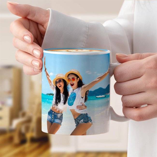 Tassendruck Panoramatasse innen hellblau Cyber Monday