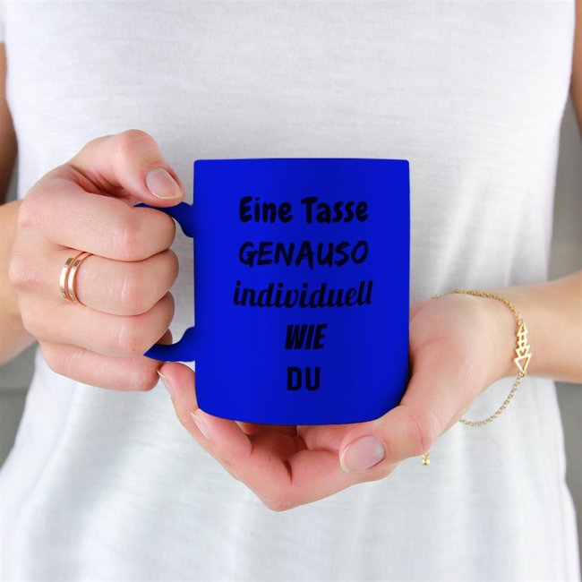 Tassendruck Fototasse NEON Blau Tägliche Deals