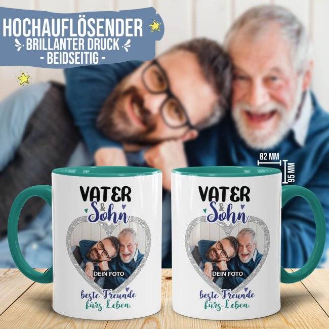 Tassendruck - Vater und Sohn - mit Foto gestalten Osterangebot