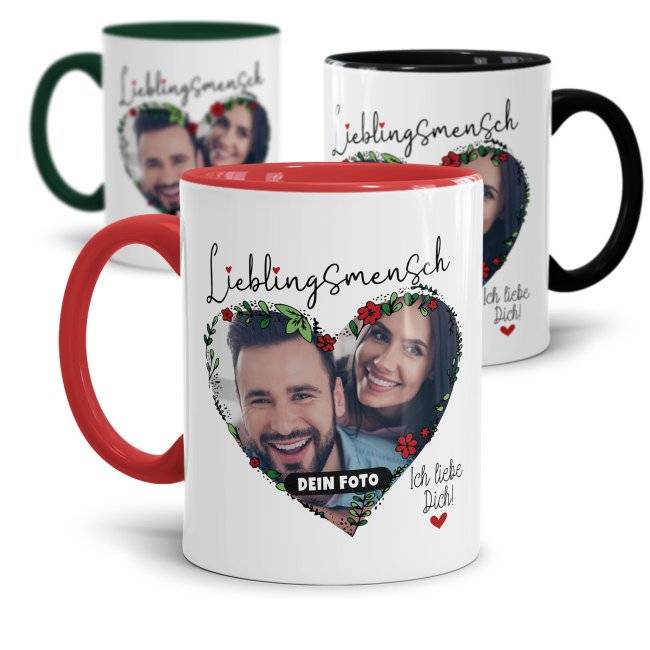 Tassendruck - Lieblingsmensch mit Foto - Ich Liebe Dich