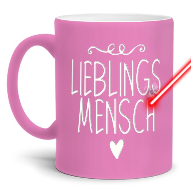 Tassendruck mit Gravur - Lieblingsmensch