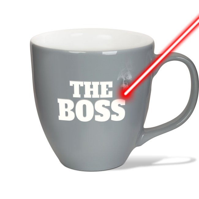 Tassendruck Hochglänzende Porzellantasse mit Gravur - XXL Jumbotasse - THE BOSS - Glossy Effect
