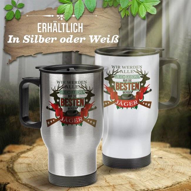 Tassendruck Edelstahl-Thermobecher - Nur die besten werden Jäger Outlet