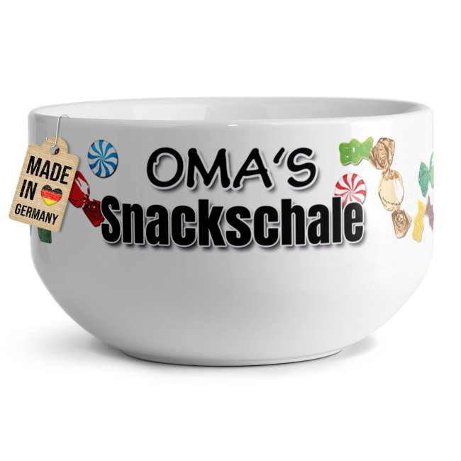 Tassendruck Müslischüssel - Omas Snackschale süß - 500 ml