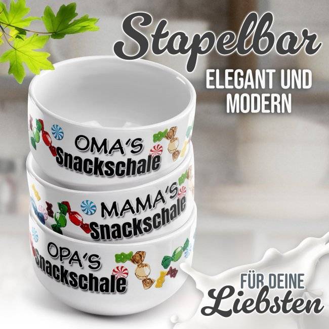 Tassendruck Müslischüssel - Omas Snackschale süß - 500 ml Top Angebot