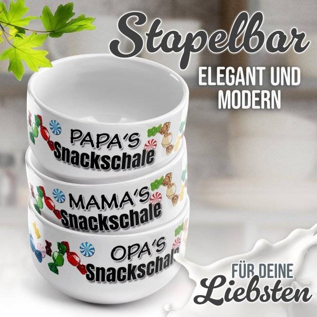 Tassendruck Müslischüssel - Papas Snackschale süß - 500 ml Exklusive Angebote