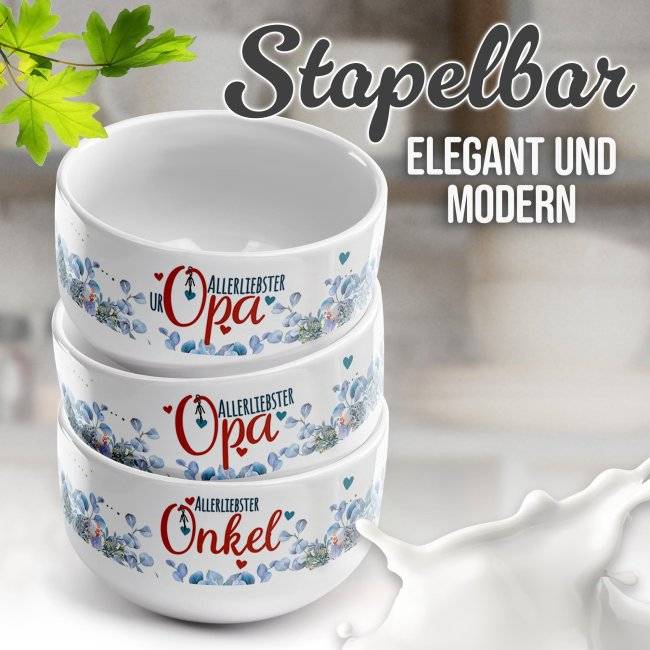 Tassendruck Müslischüssel - Allerliebster Uropa - 500 ml Wochenangebot