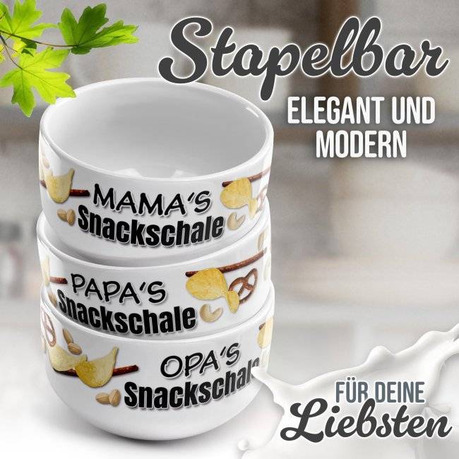 Tassendruck Müslischüssel - Mamas Snackschale salzig - 500 ml Zeitbegrenzte Promotion