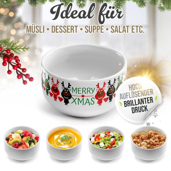 Tassendruck Müslischüssel - Merry XMAS - 500 ml Bis zu 60% Rabatt