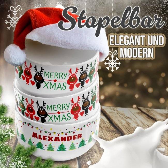 Tassendruck Müslischüssel - Merry XMAS - 500 ml Bis zu 60% Rabatt