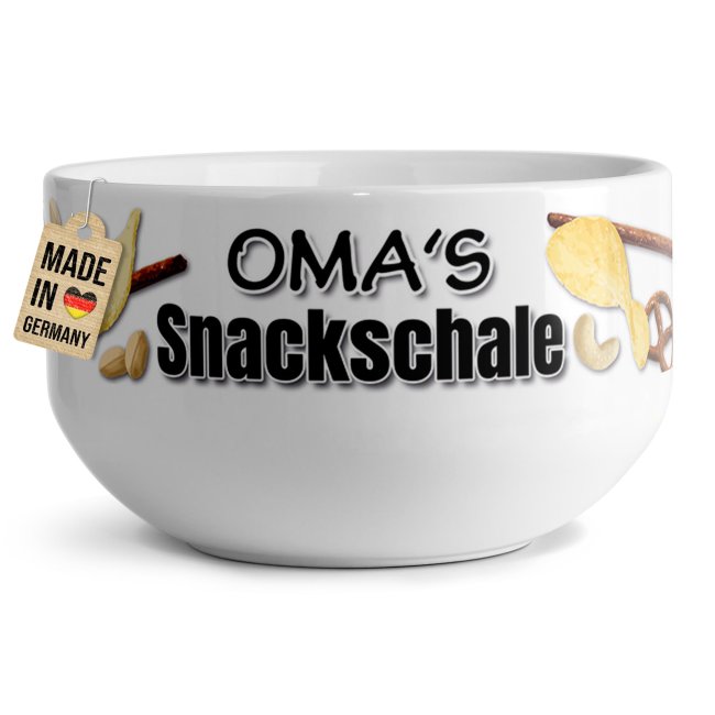 Tassendruck Müslischüssel - Omas Snackschale salzig - 500 ml Nur für heute