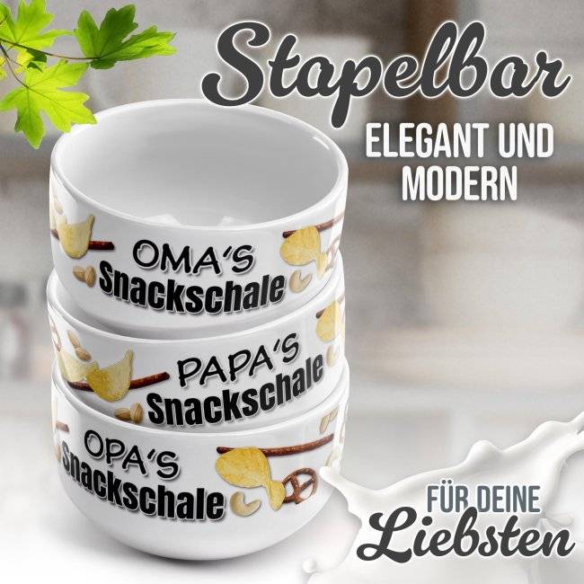 Tassendruck Müslischüssel - Omas Snackschale salzig - 500 ml Nur für heute
