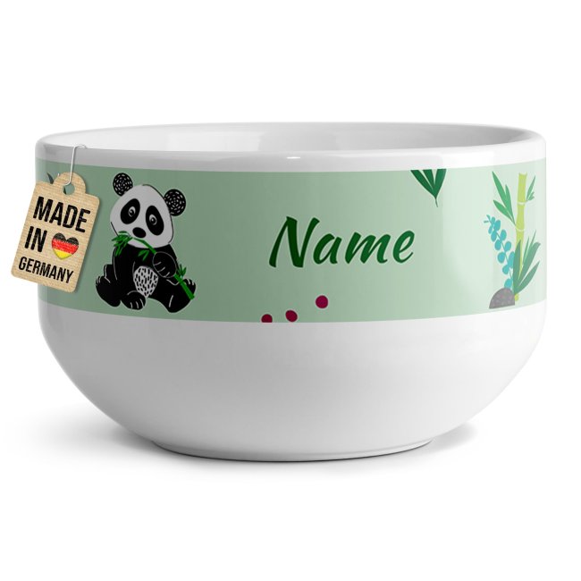 Tassendruck Kinder-Müslischüssel - Panda - mit Name - 500 ml Sonderangebot der Fabrik