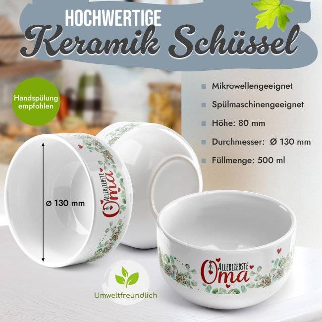 Tassendruck Müslischüssel - Allerliebste Mama - 500 ml Fabrikladen