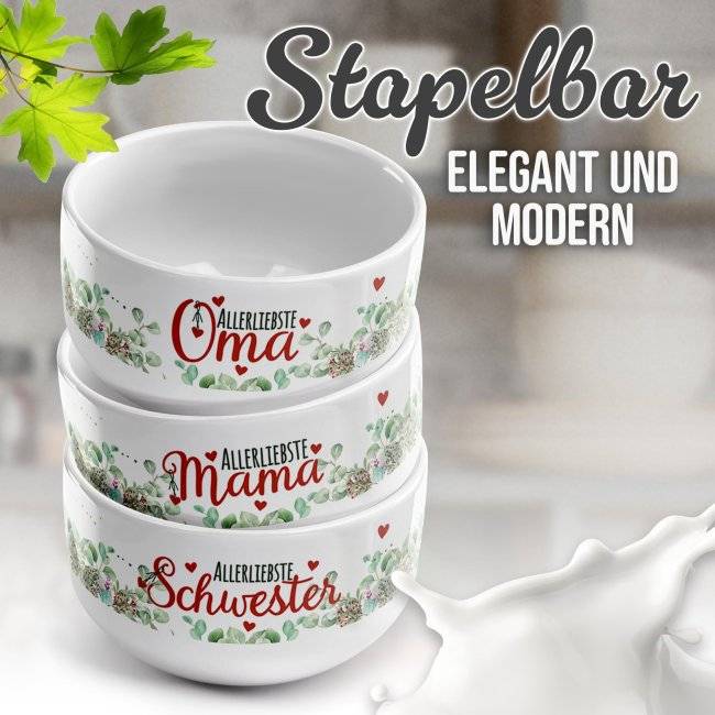 Tassendruck Müslischüssel - Allerliebste Mama - 500 ml Fabrikladen
